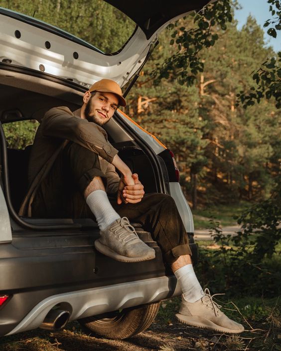 Client with car